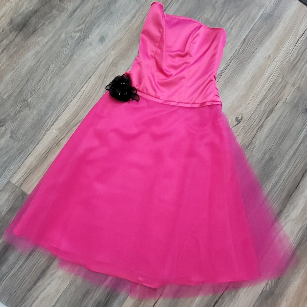 Dessy strapless gown, Size 4